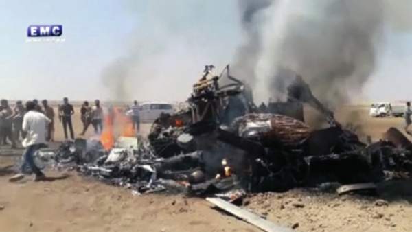 Russian helicopter shot down in Syria, officials say