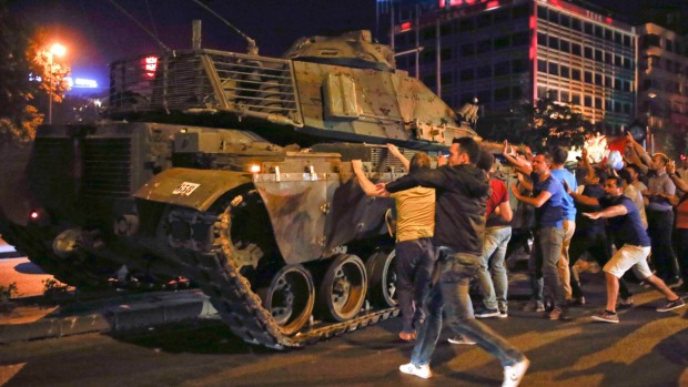 A section of the Turkish military attempted a coup in July 16