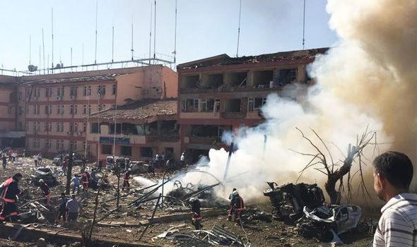 TWITTERAt least six people have died following the blast in Elazig this morning