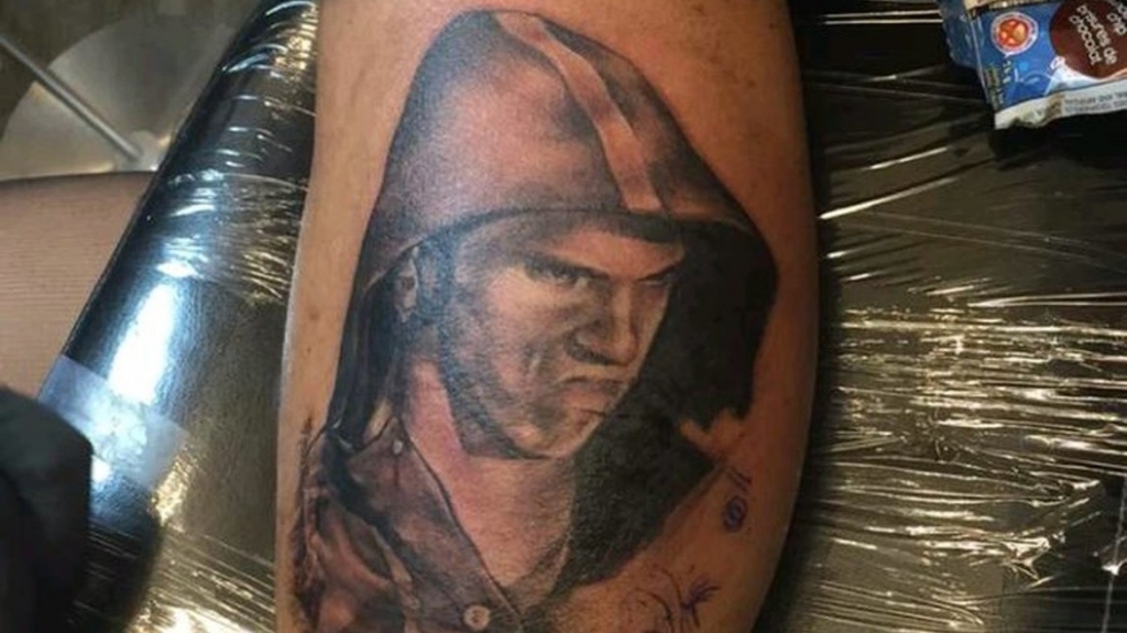 Livia a tattoo artist at Chronic Ink in Toronto had the pleasure of tattooing this Olympian onto the leg of a Phelps fan