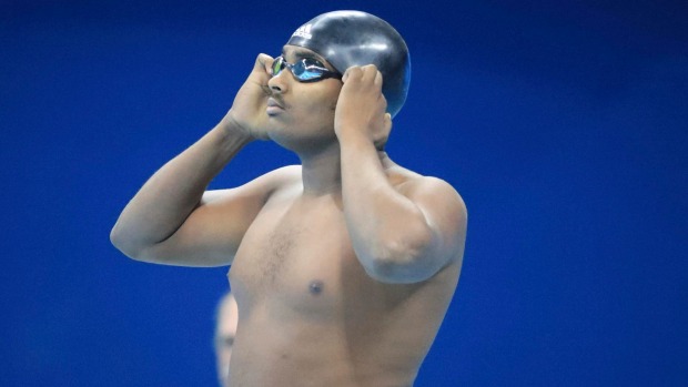 Out-of-shape Ethiopian swimmer Robel Kiros Habte turns heads