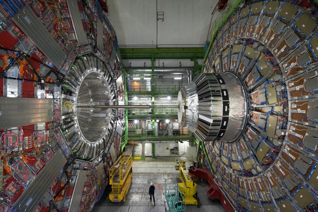 The CMS Cavern at Cern was used to smash protons in the hunt for a new particle Richard Juilliart  Getty Images