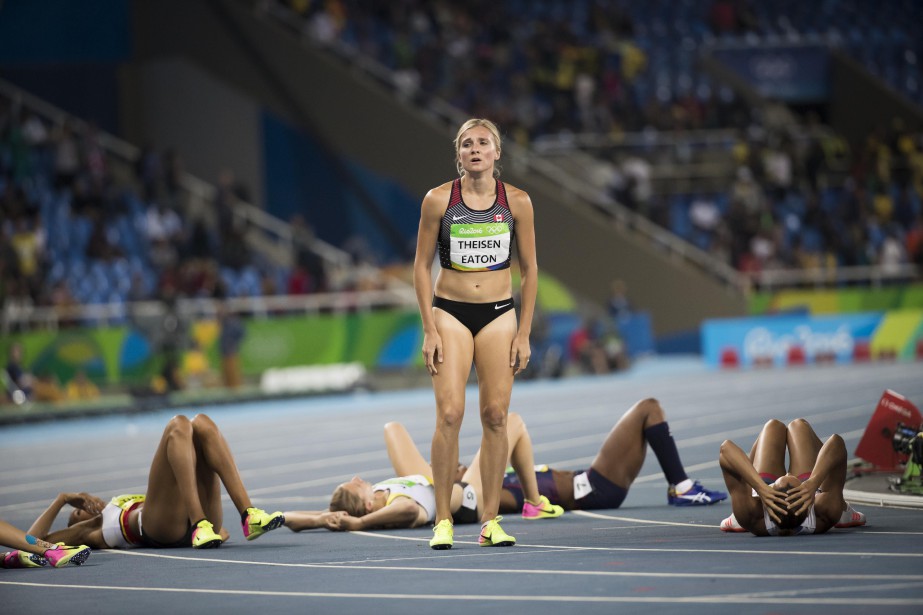 The Canadian Brianne Theisen Eaton won bronze in the heptathlon