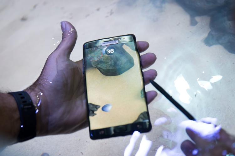 The Galaxy Note 7 can be used underwater