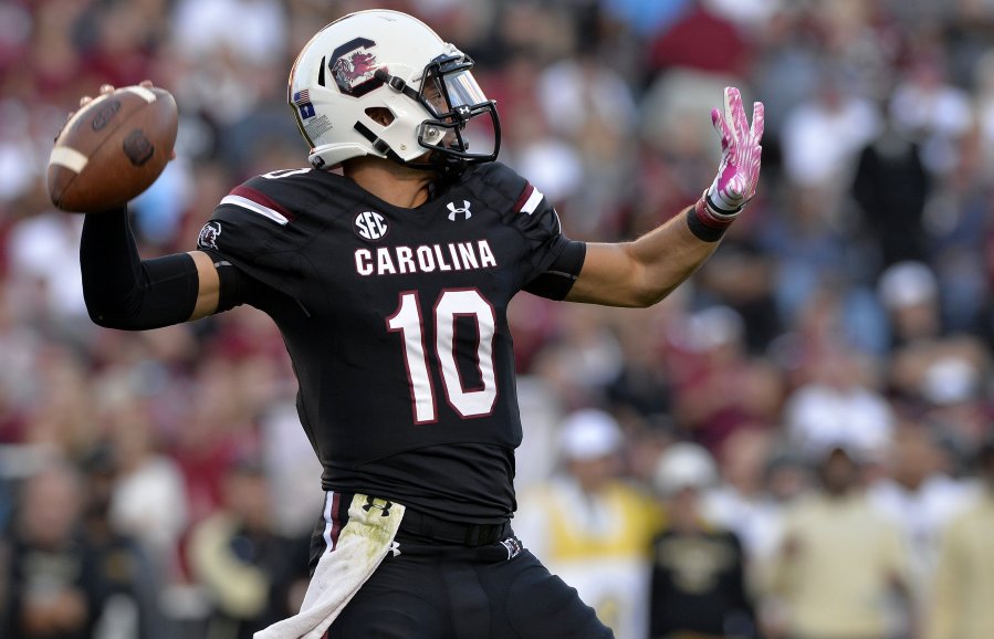 The Greenville News USC quarterback Perry Orth threw for 272 yards against Vanderbilt in 2015