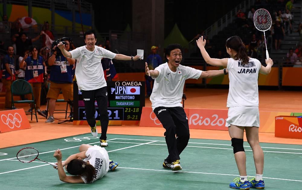 Japan storm back to take gold in women's badminton doubles thriller