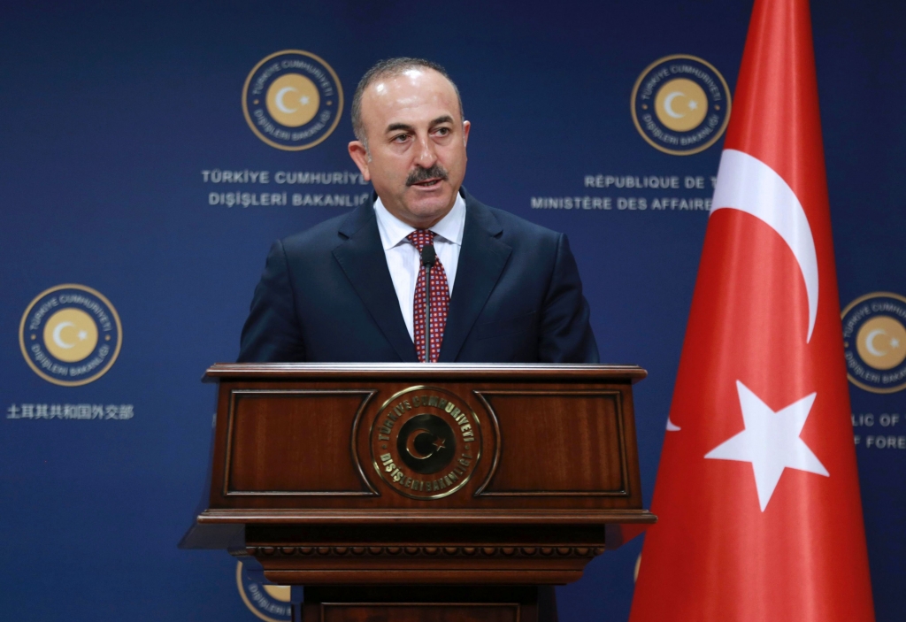 The Turkish foreign minister Mevlut Cavusoglu said that the border must be cleansed of IsisADEM ALTAN  AFP  Getty Images