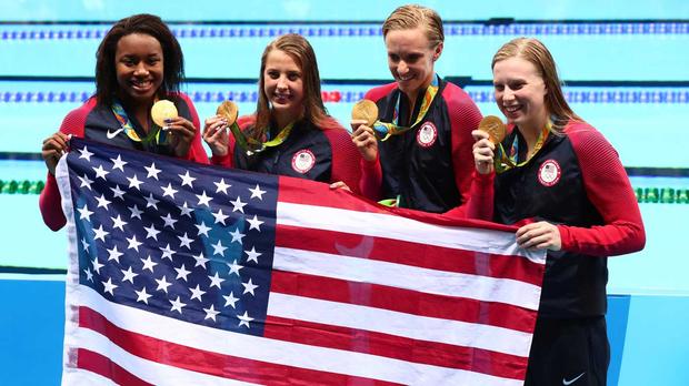 The U.S. claimed gold medal No. 1,000 with a win in the women's 4x100-meter medley.                     USATSI