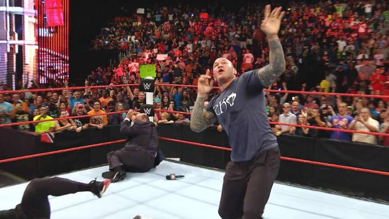 The Viper made a surprise appearance on Monday Night Raw