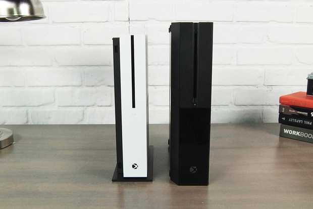 The Xbox One S stands side by side with the Xbox One  	  		Credit	  		  		Magdalena Petrova