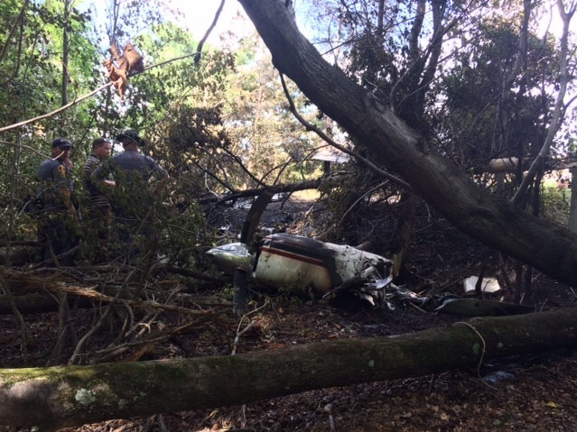 The aircraft wreckage near Shannon Airport in Fredricksburg Va