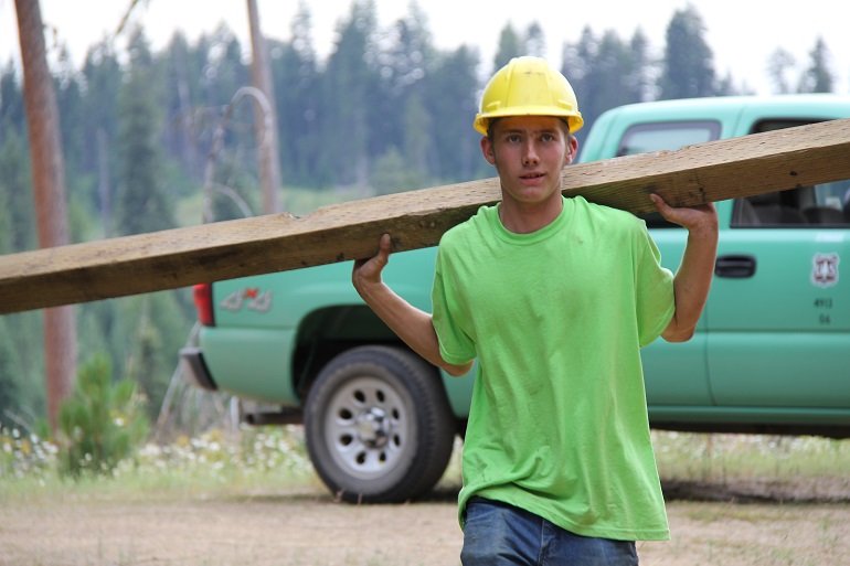 The construction industry had more young workers this year than last