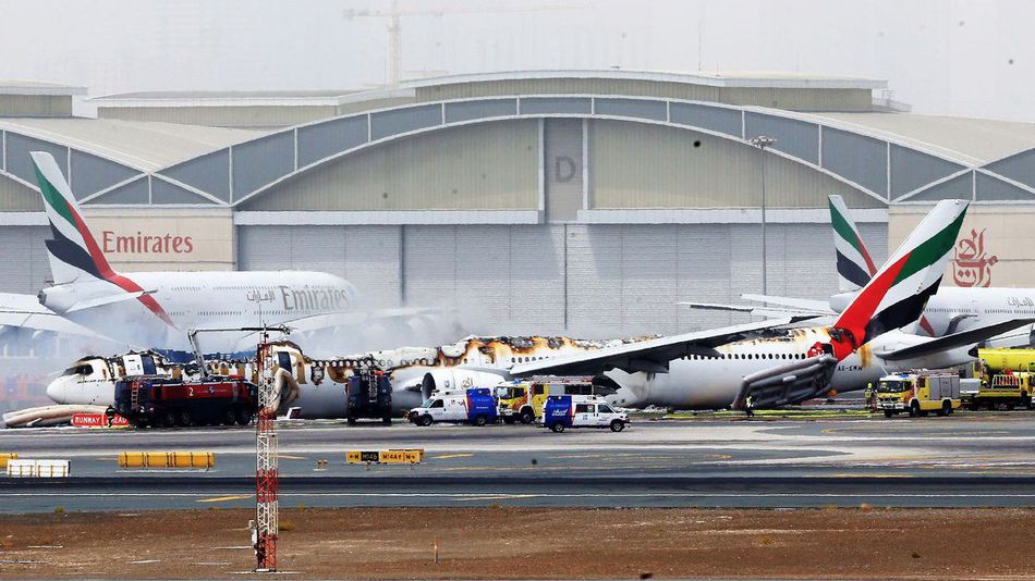 The plane after its fuselage was ripped entirely off