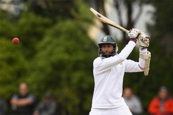 The start was delayed by half an hour because of a wet outfield on an overcast day