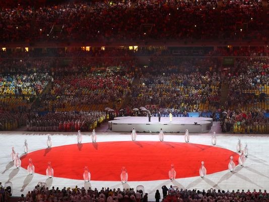 The transfer to Japan of the Olympics during the closing ceremonies