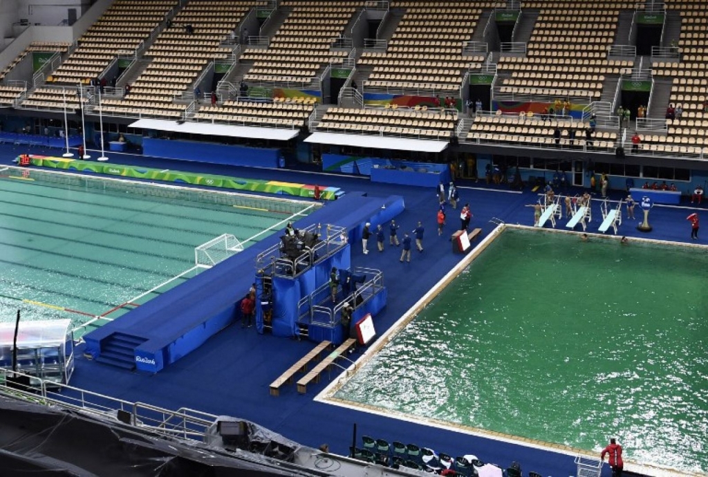 Crying Games as Rio’s green water spreads to second pool