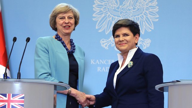 Theresa May and Beata Szydlo held talks in Warsaw