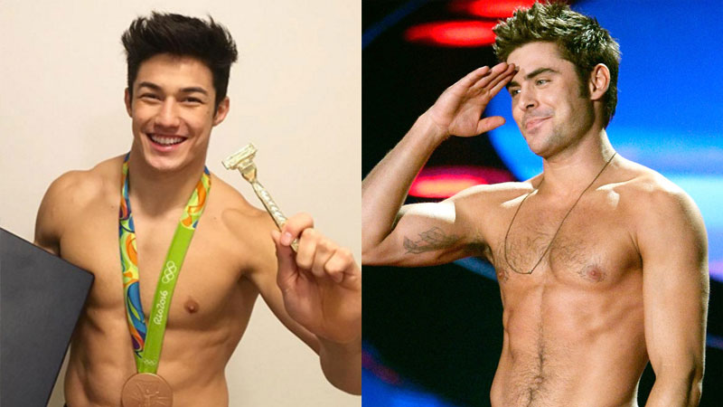 Zac Efron Arthur Nory compete in Olympics for Simone Biles heart