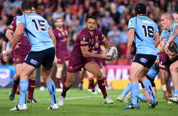 This is what Jarryd Hayne would look like running on for Queensland