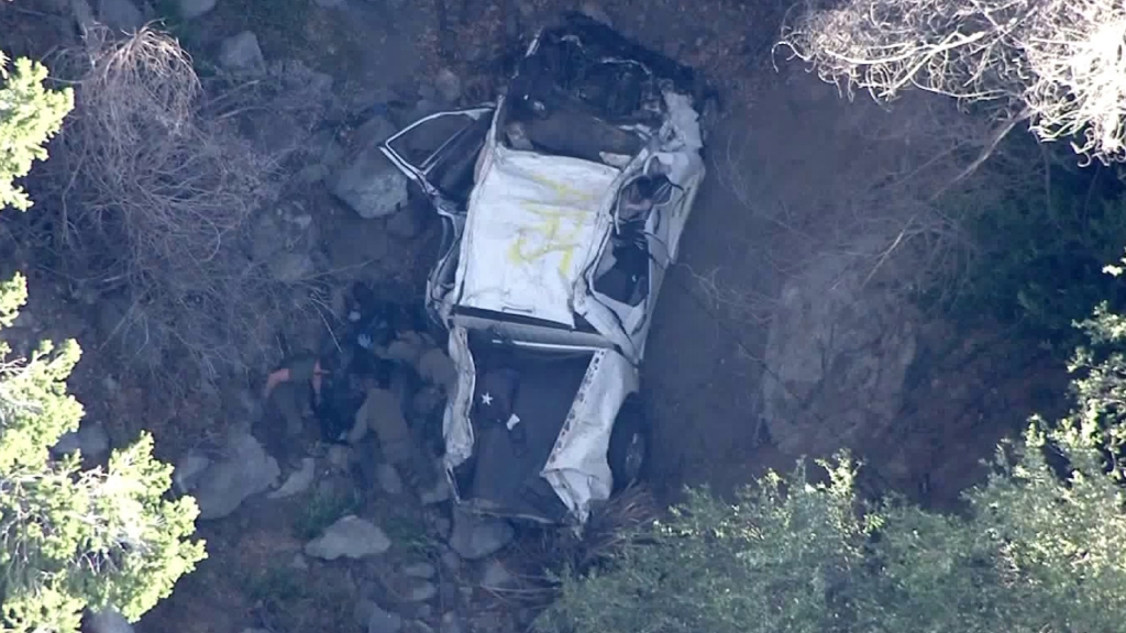 Three bodies were recovered from the wreckage of a truck that plummeted 900 feet off the Angeles Crest Highway on Aug. 2 2016