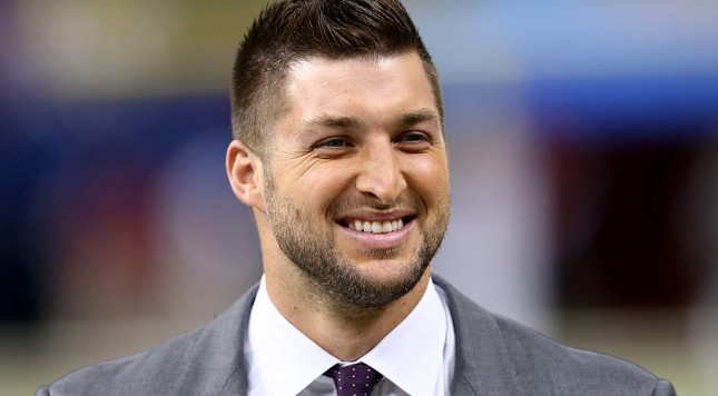 NEW ORLEANS LA- JANUARY 01 Former University of Florida quarterback Tim Tebow is seen on the sidelines prior to the start of the game during the All State Sugar Bowl at the Mercedes Benz Superdome