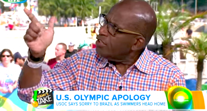 Today Show co-host Al Roker in a heated conversation about Olympic simmer Ryan Lochte