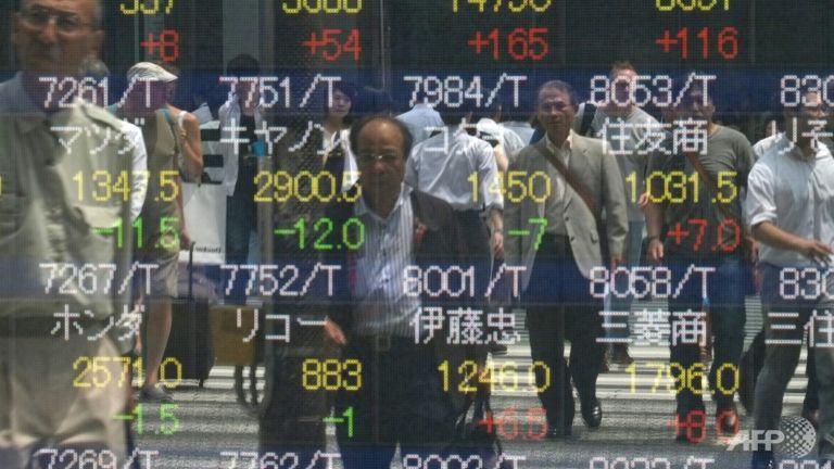 Tokyo stocks have made solid gains in early trading snapping two sessions of decline. AFP  Kazuhiro Nogi     
   Enlarge  Caption