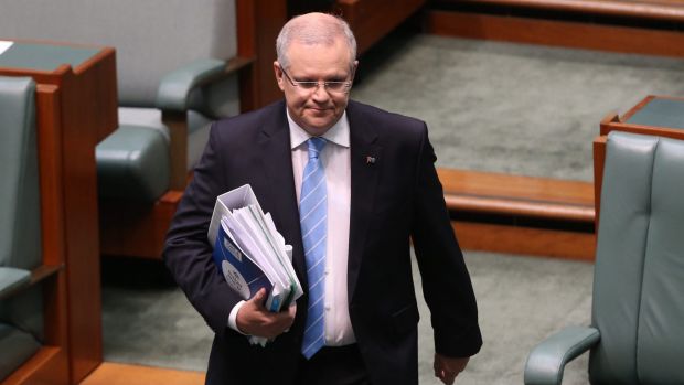 Treasurer Scott Morrison in Parliament