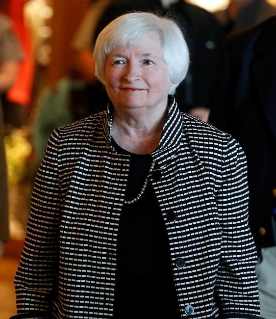 Federal Reserve Chair Janet Yellen arrives for a reception on the opening night of the annual invitation-only conference of central bankers from around the world sponsored by the Federal Reserve Bank of Kansas City at Jackson Lake Lodge in Grand Teton N