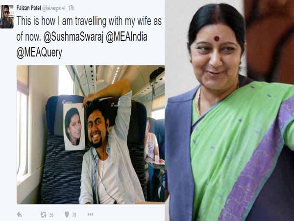 Husband goes solo on honeymoon, Sushma Swaraj steps in to get his wife a passport to join him