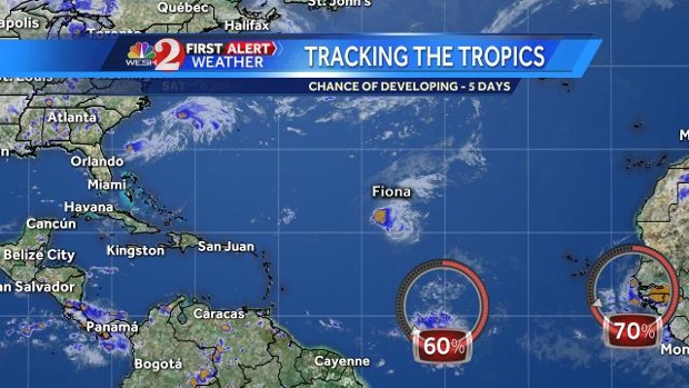 Watching two disturbances for tropical development next week