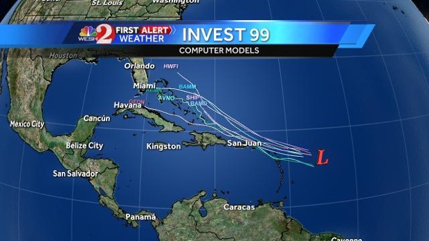 Tropical System Grows Weaker, Headed to Gulf