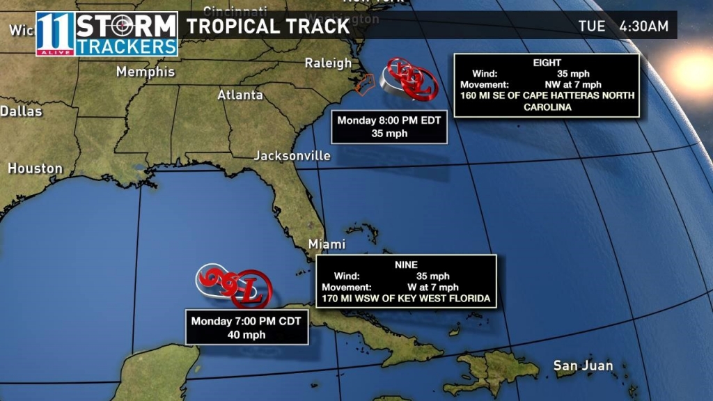 Tropical System to Brush Outer Banks Early This Week