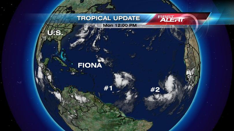 Fiona is holding as tropical depression in the Atlantic