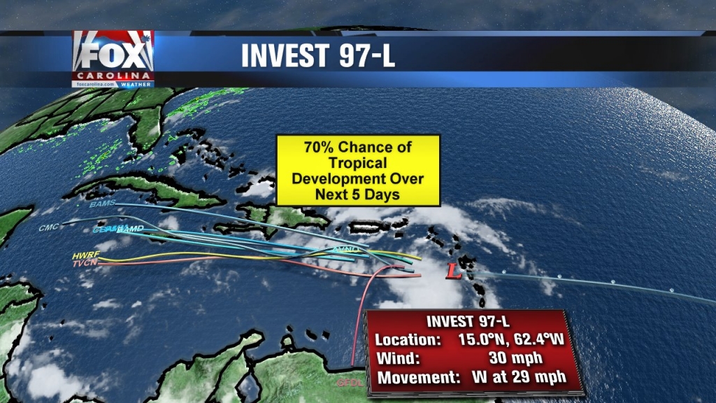 Storm given 70 percent chance to develop