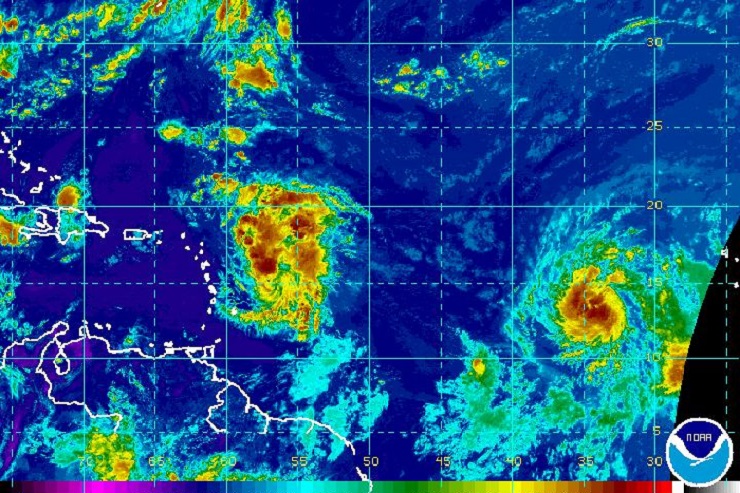 Fiona is holding as tropical depression in the Atlantic