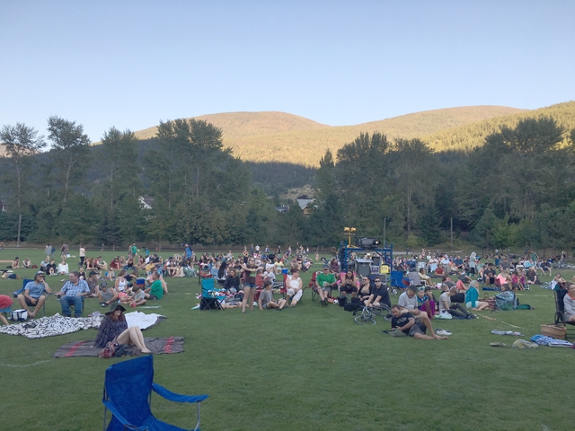 Fans took to the Lakeside Ball Diamonds on the Nelson waterfront to take in the final Tragically Hip concert of the Man Machine Poem Tour. — The Nelson Daily