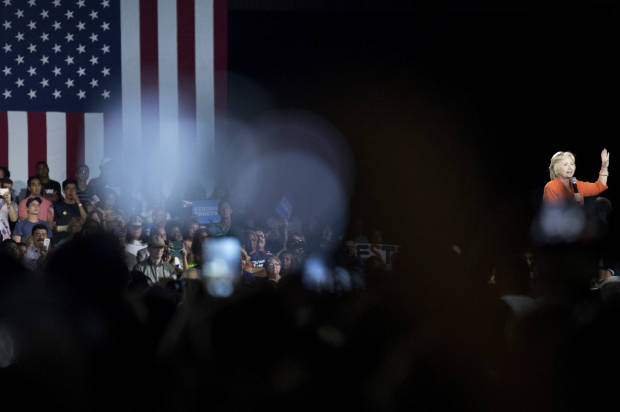 Father of Orlando shooter sighted at Hillary Clinton event