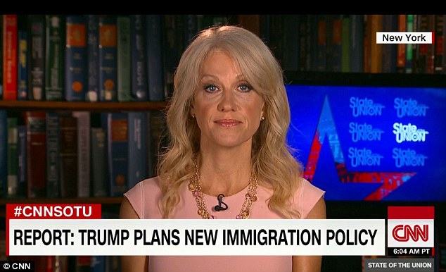 Donald Trump's new campaign manager Kellyanne Conway said Sunday'to be determined when asked if her boss supported a'deportation force to remove illegal immigrants