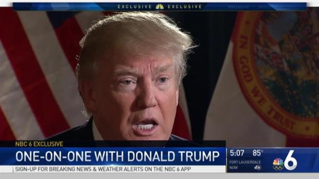 NBC 6's Jackie Nespral Interviews Donald Trump