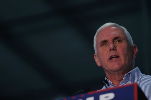 Republican Vice Presidential candidate Mike Pence holds a town hall at Modern Companies Inc. on Monday Aug. 22 2016 in Cedar Rapids Iowa