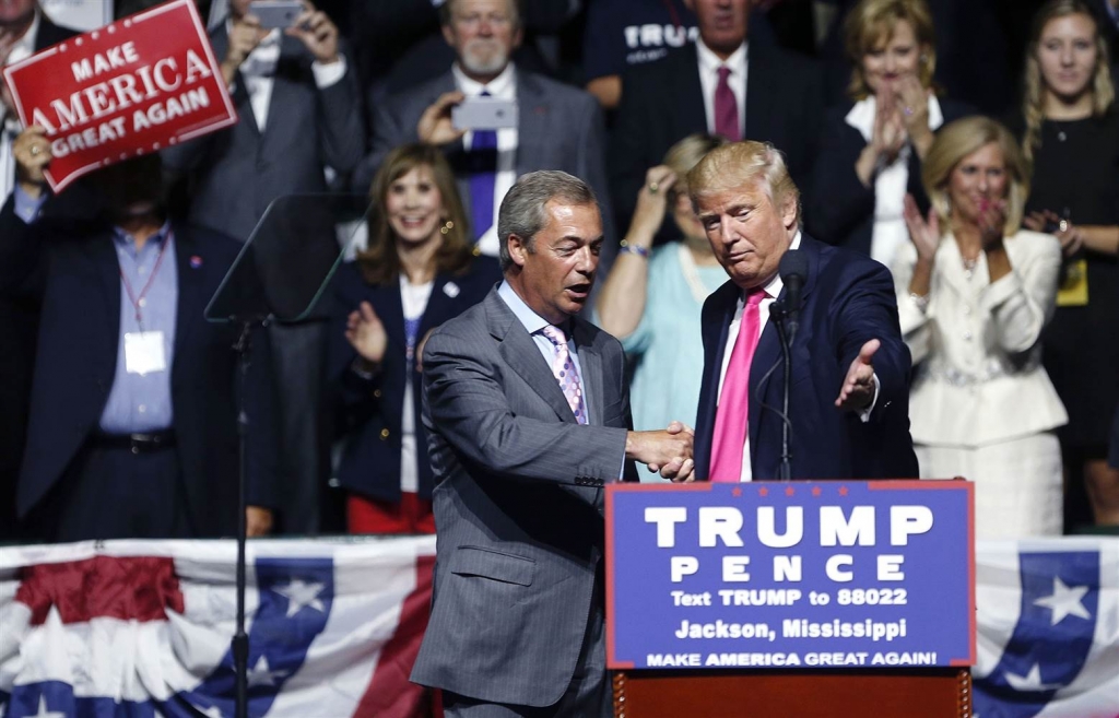 Image Donald Trump Nigel Farage