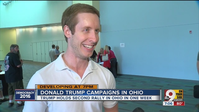 Trump continued his quest to woo the Buckeye State Monday with a rally in Columbus.                      WCPO