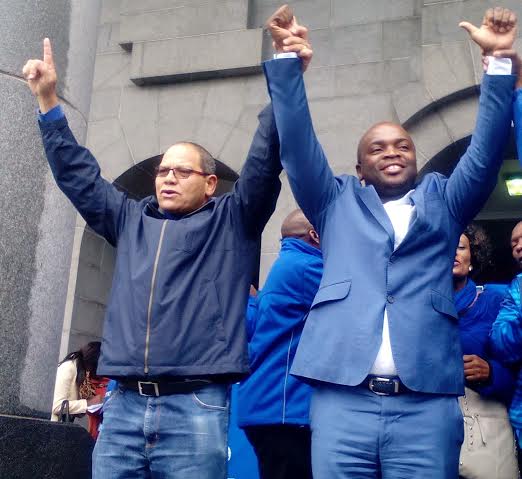 Tshwane mayoral candidate Solly Msimanga and DA Gauteng Leader John Moodey