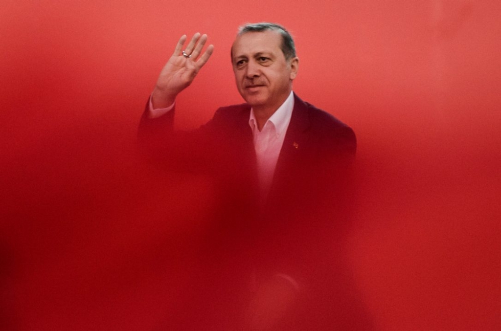 Turkish President Recep Tayyip Erdogan greats supporters in Istanbul during a rally against the failed military coup on July 15. Erdogan has repeatedly said he would welcome a return of the death penalty