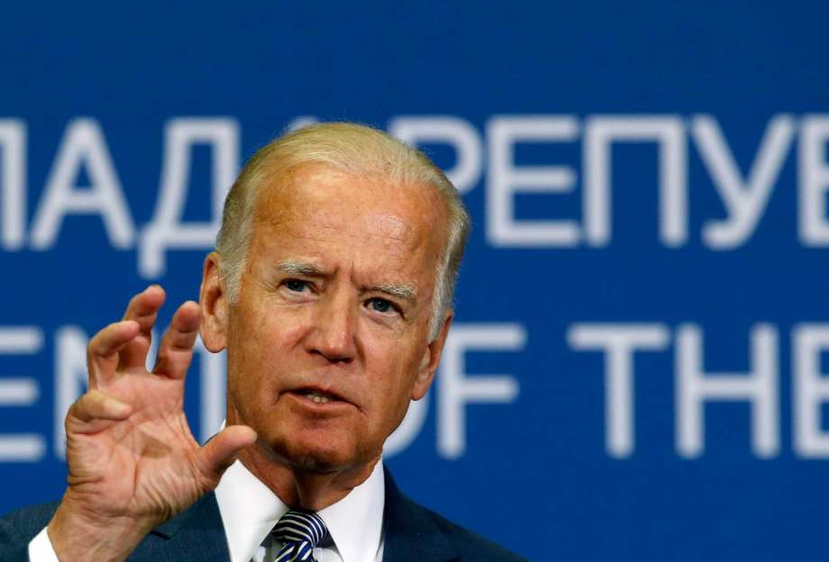 Vice President Joe Biden gestures during a news conference in Belgrade Serbia. Biden faces a difficult mission when he travels to Ankara on Wednesday Aug. 24 2016 to try to smooth over recent strains He comes