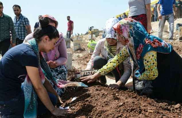 Officials: 22 killed, 94 hurt in wedding blast in Turkey