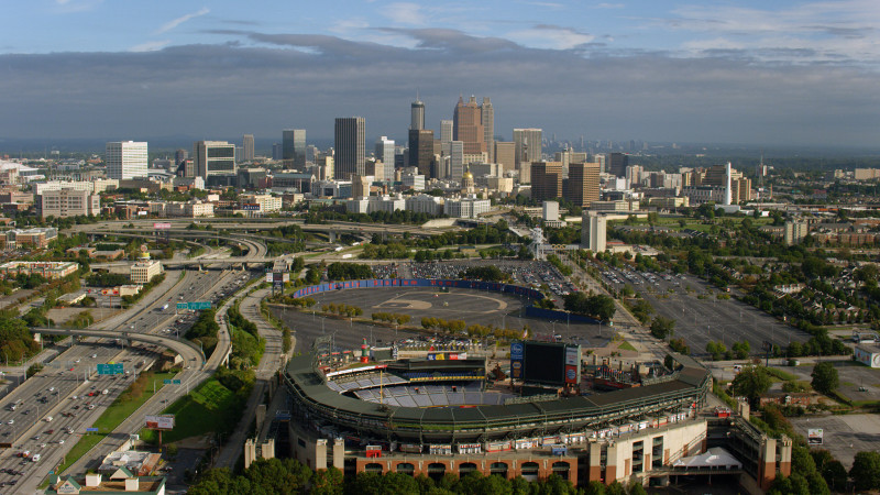 Aerial view of Turner Field