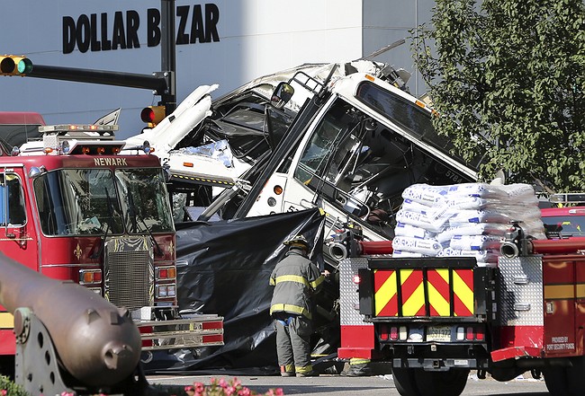 1 dead, 9 injured in bus collision in New Jersey