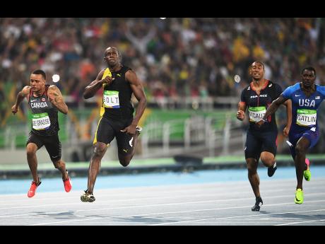 AGIF  REX  Shutterstock Bolt Usain of Jamaica, gold medal during men's finals of 100m at athletics competitions of the 2016 Rio 2016 Olympic Games at the Olympic stadium in Rio de Janeiro Br